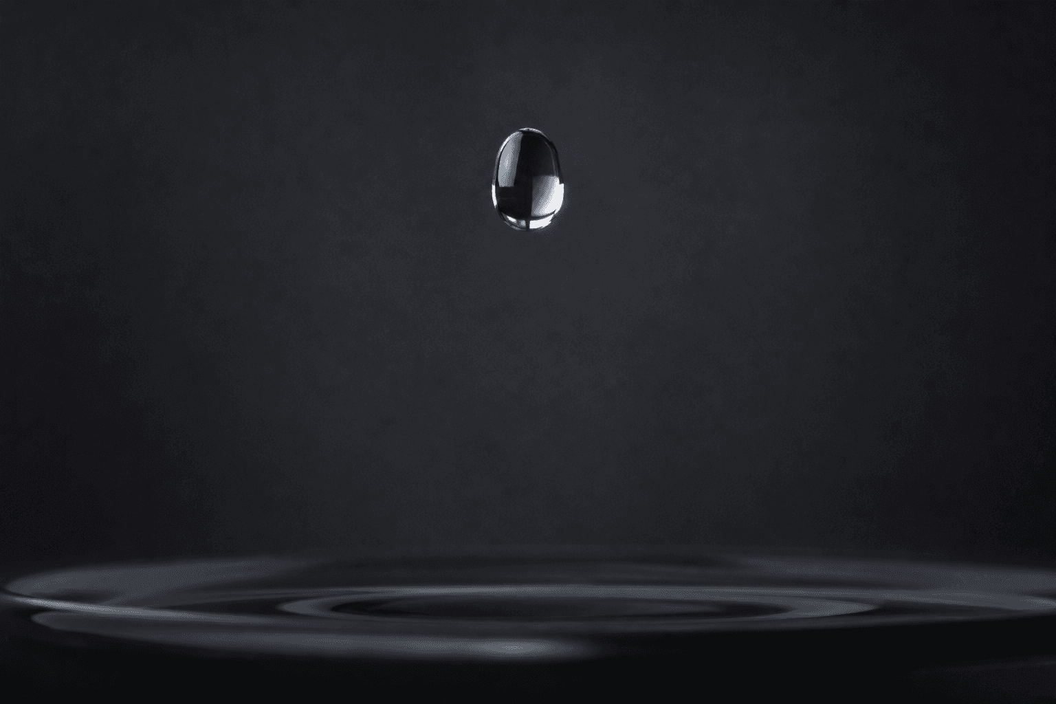 A single water droplet